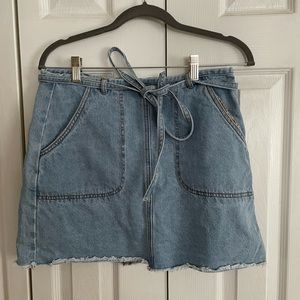 Billabong x The Salty Blonde Denim Mini Skirt